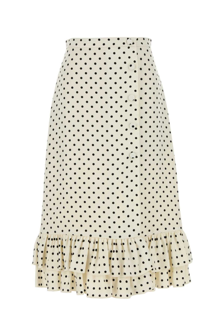 Valentino Garavani Women Printed Viscose Skirt In Neutral