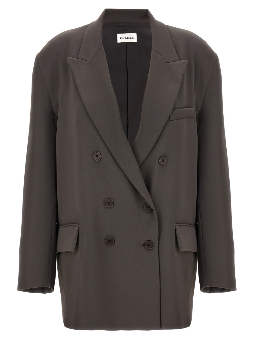 P.a.r.o.s.h Poker24 Blazer In Grey