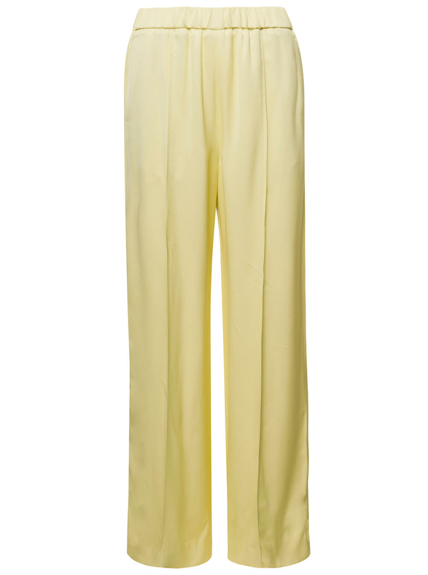 Jil Sander Yellow High Waist Trousers In Yellow