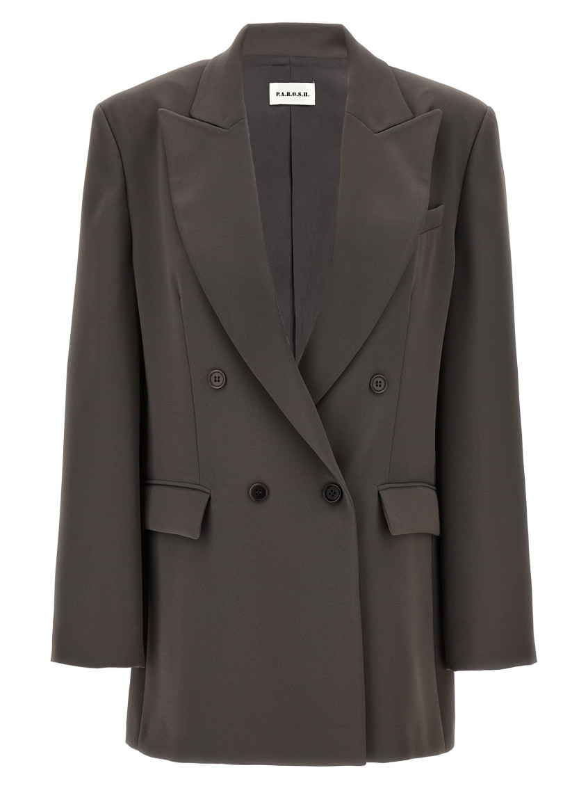P.a.r.o.s.h Poker24 Blazer In Grey