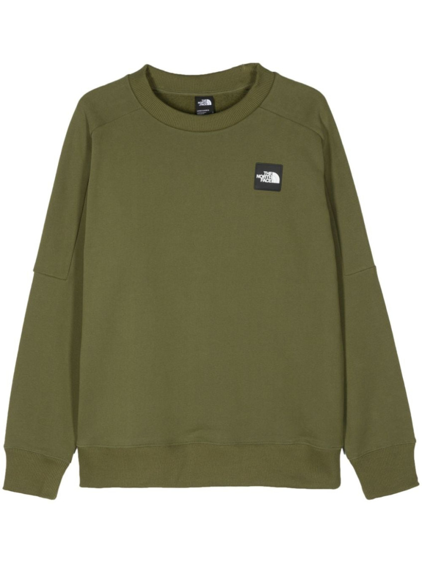 THE NORTH FACE OLIVE THE 489 LOGO-PATCH SWEATSHIRT