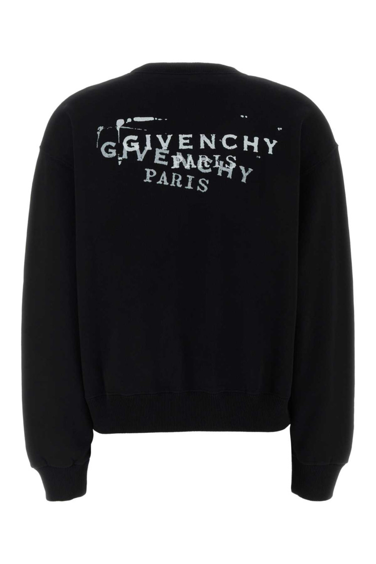 Givenchy Black Logo Crew Neck Sweatshirt for Women Online India at
