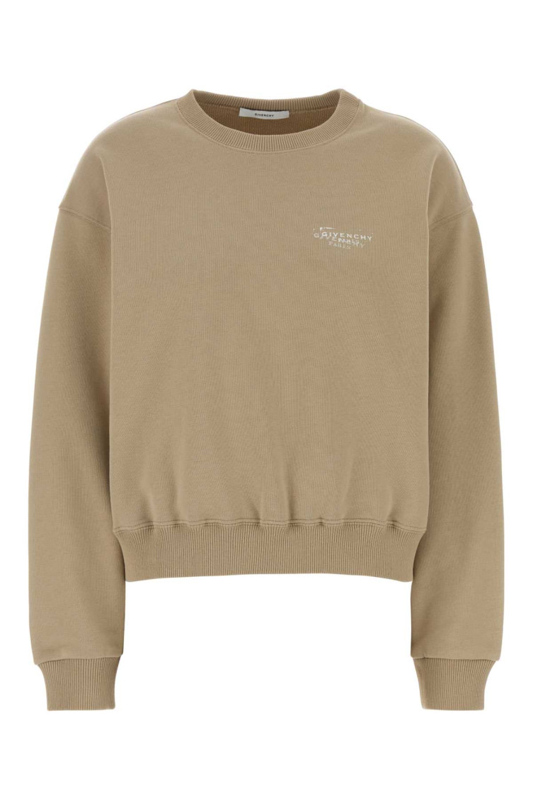Givenchy Beige Logo Crew Neck Sweatshirt for Women Online USA at