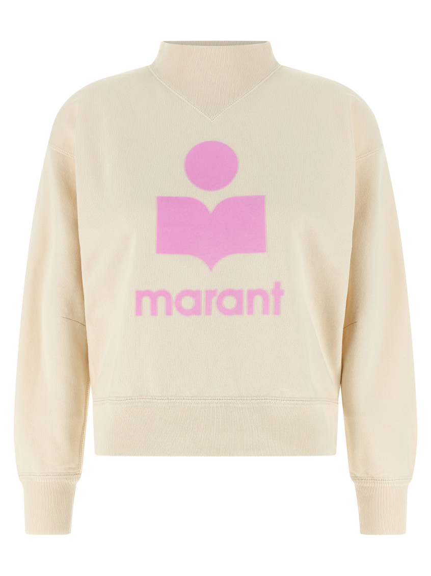 Isabel Marant Beige Mock Collar Sweatshirt In Multi