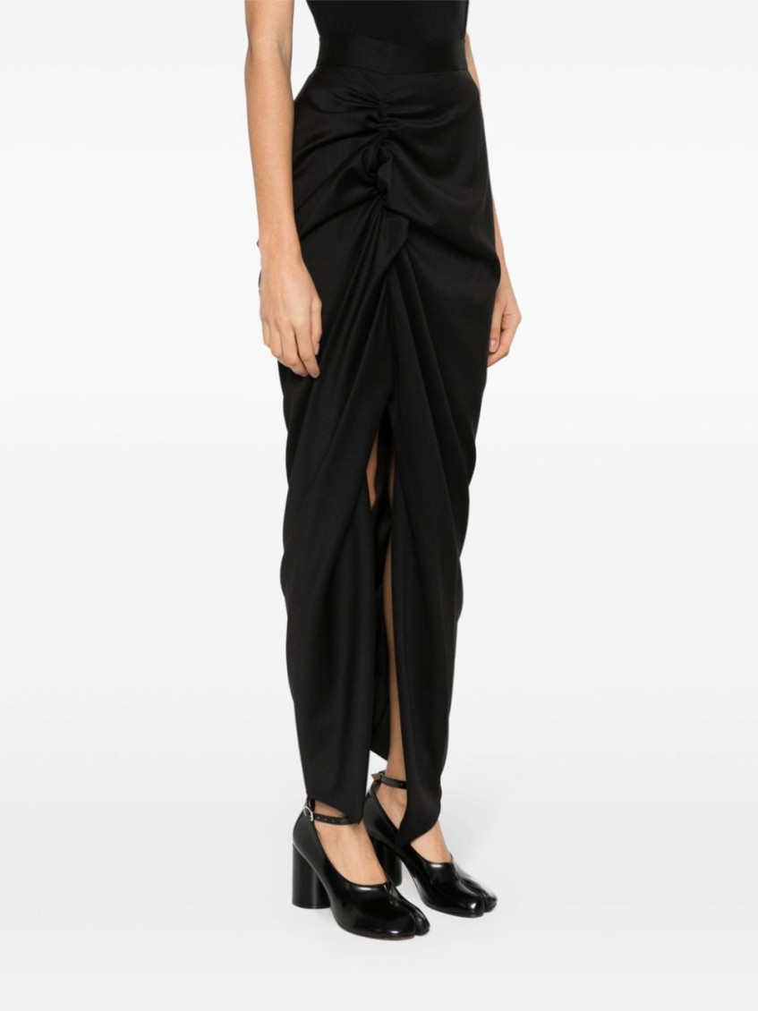 スカート Vivienne Westwood Draped Maxi Skirt With Side Slit Draped maxi skirt in brown - Vivienne Westwood | Mytheresa