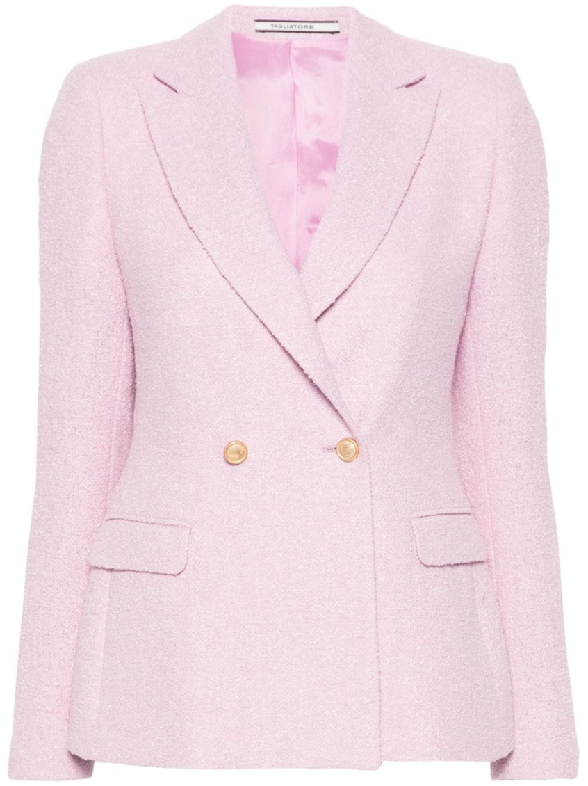Tagliatore J-albar Double-breasted Blazer In Light Pink
