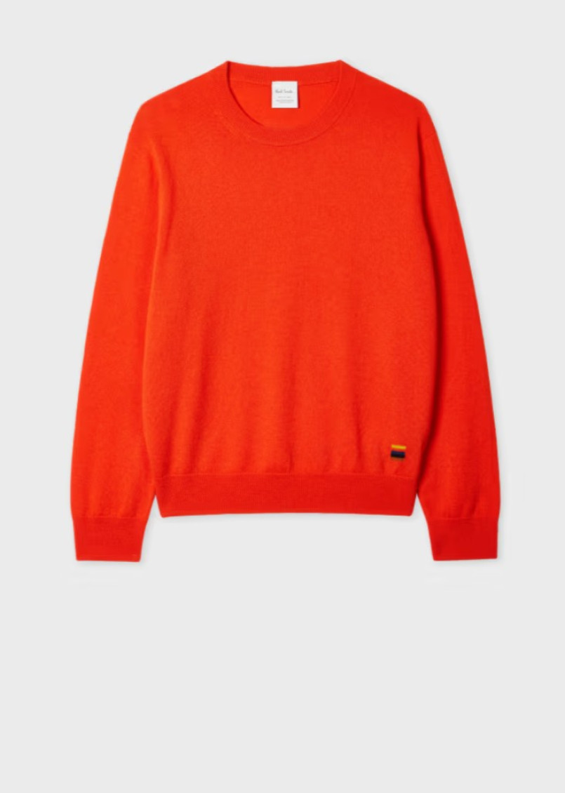 Paul Smith Womens Knitted Sweater Crew Neck In Red