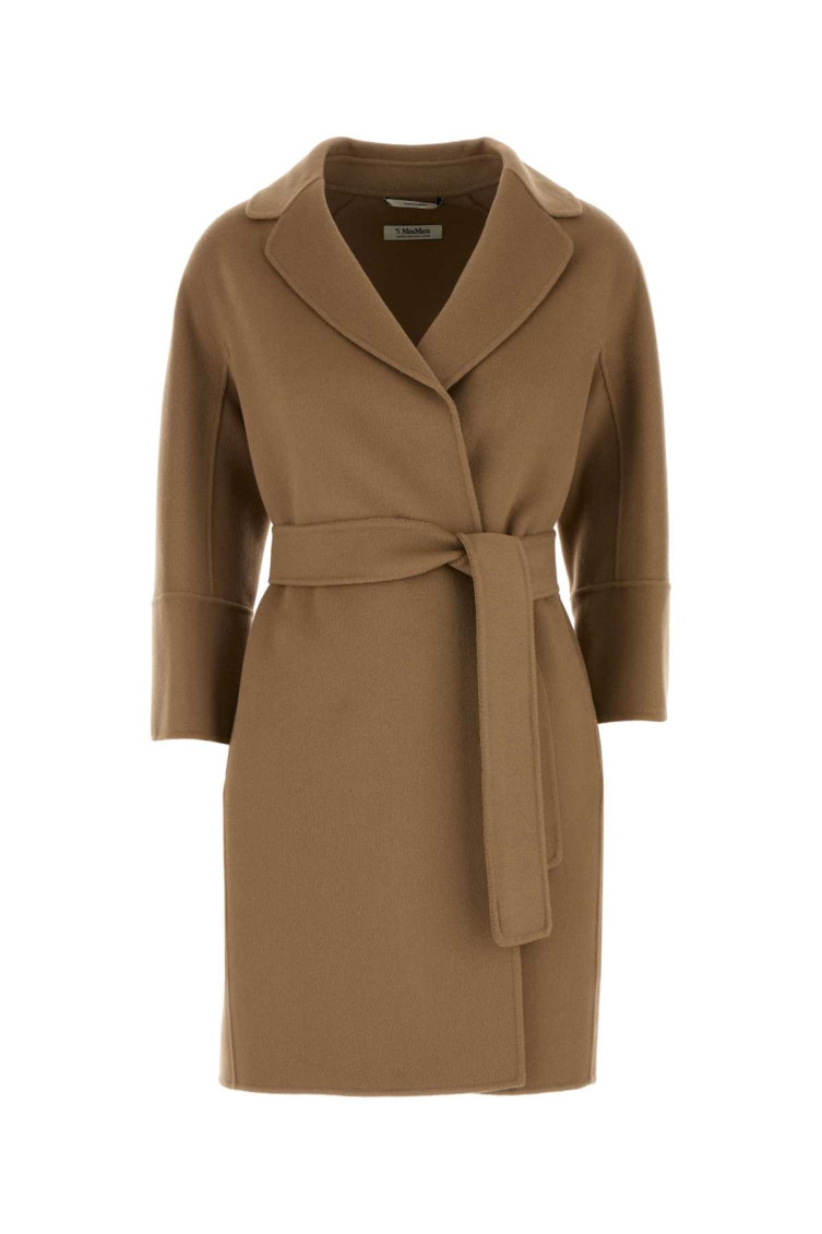 Max Mara Brown Wool Coat In Brown