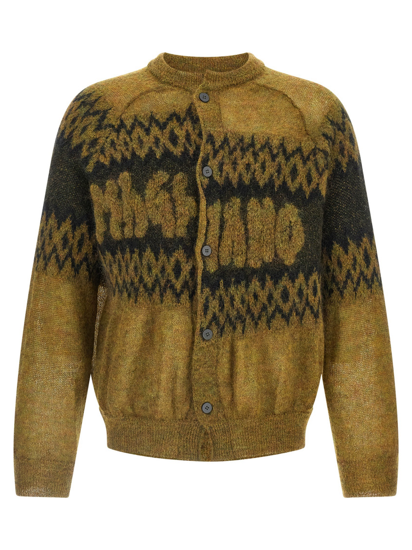 Magliano Festive Patterned Long Sleeve Cardigan In Multi
