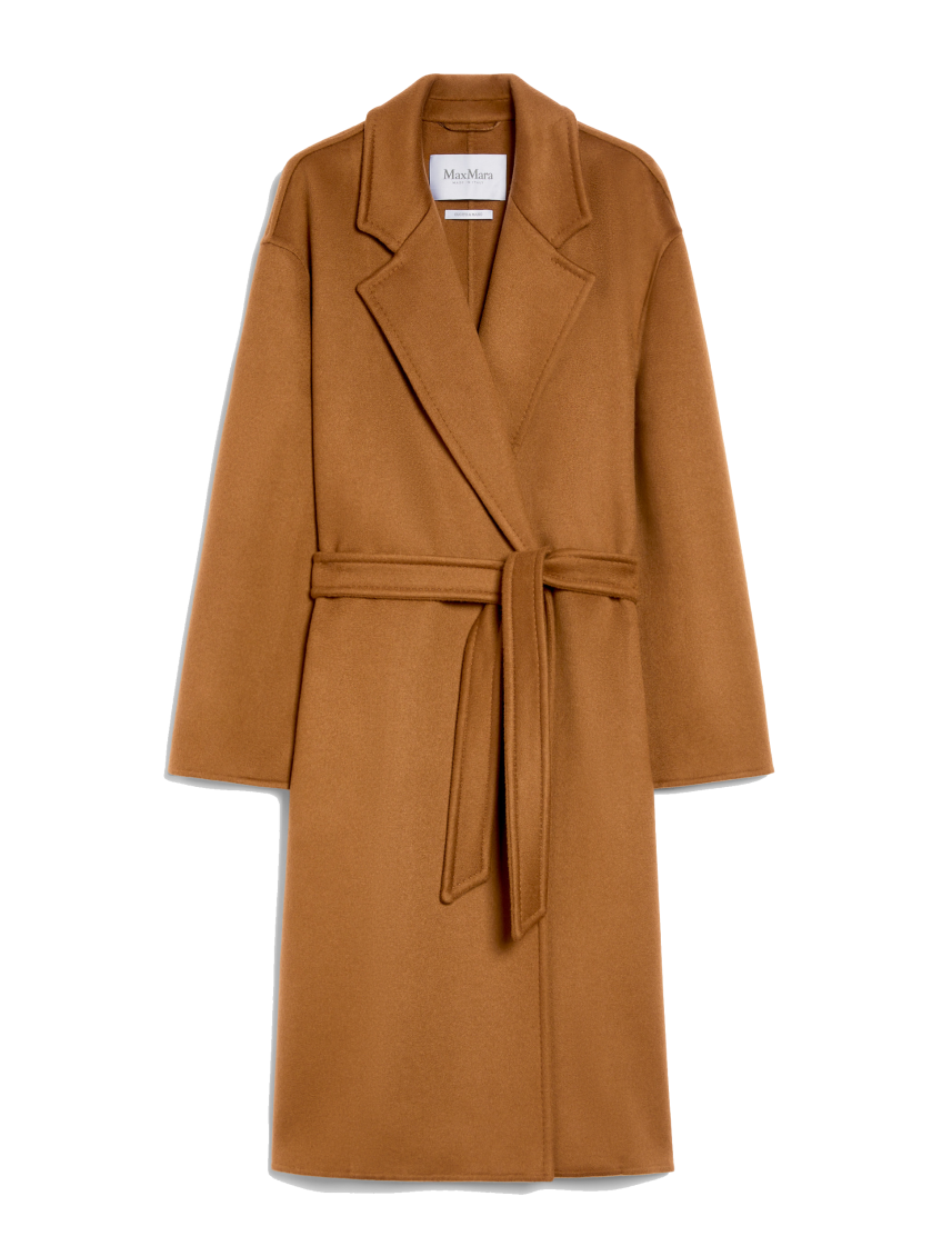 Max Mara Melinda Belted Long-sleeved Coat In Brown