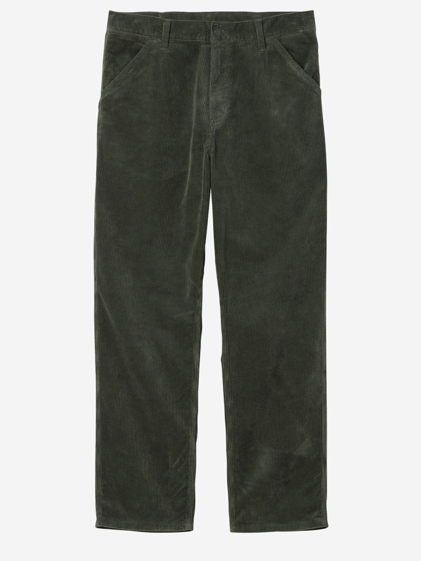 Carhartt Dark Green Loose Fit Pants In Green