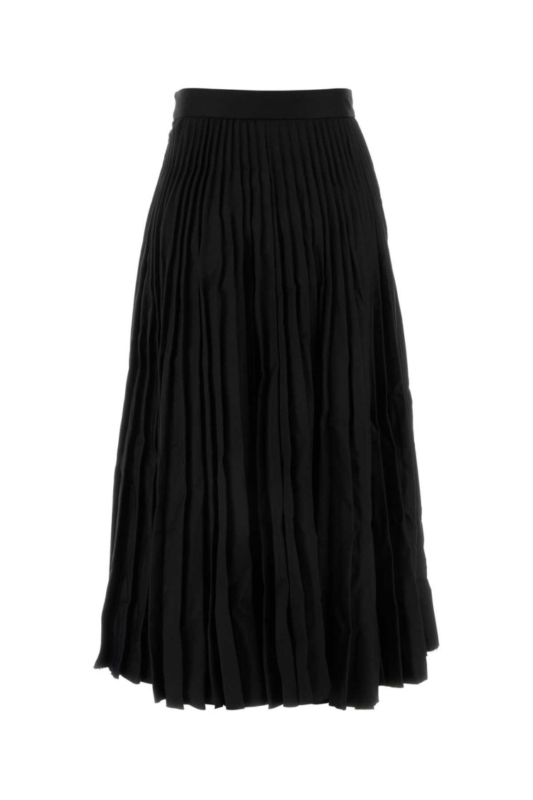 バレンシアガ Balenciaga Creased Pleated Skirt BALENCIAGA Pleated checked crinkled wool-blend midi skirt
