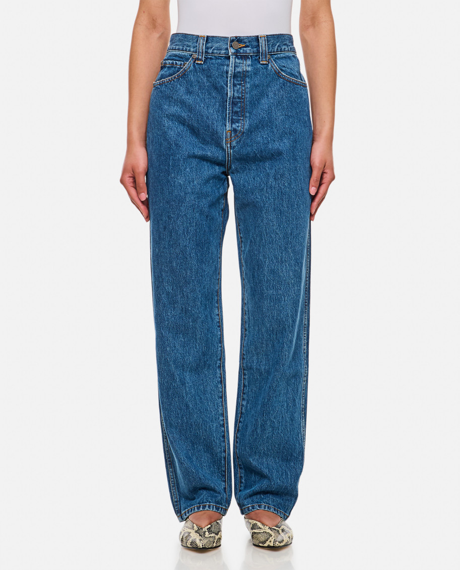KHAITE BLUE CORBEN DENIM JEANS 