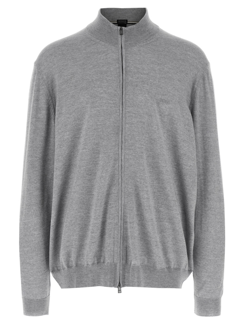 Hugo Boss Balonso L Sweater, Cardigans Gray In Grey