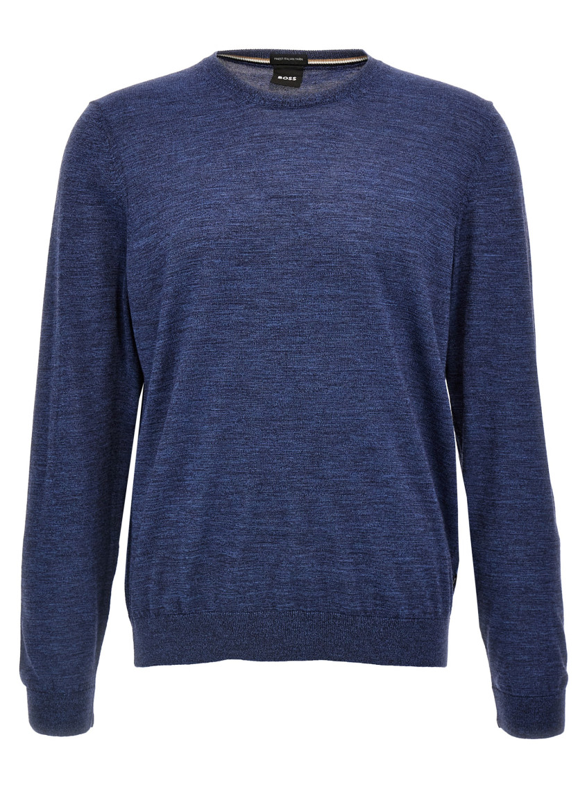 Shop Hugo Boss Blue Leno-p Sweater