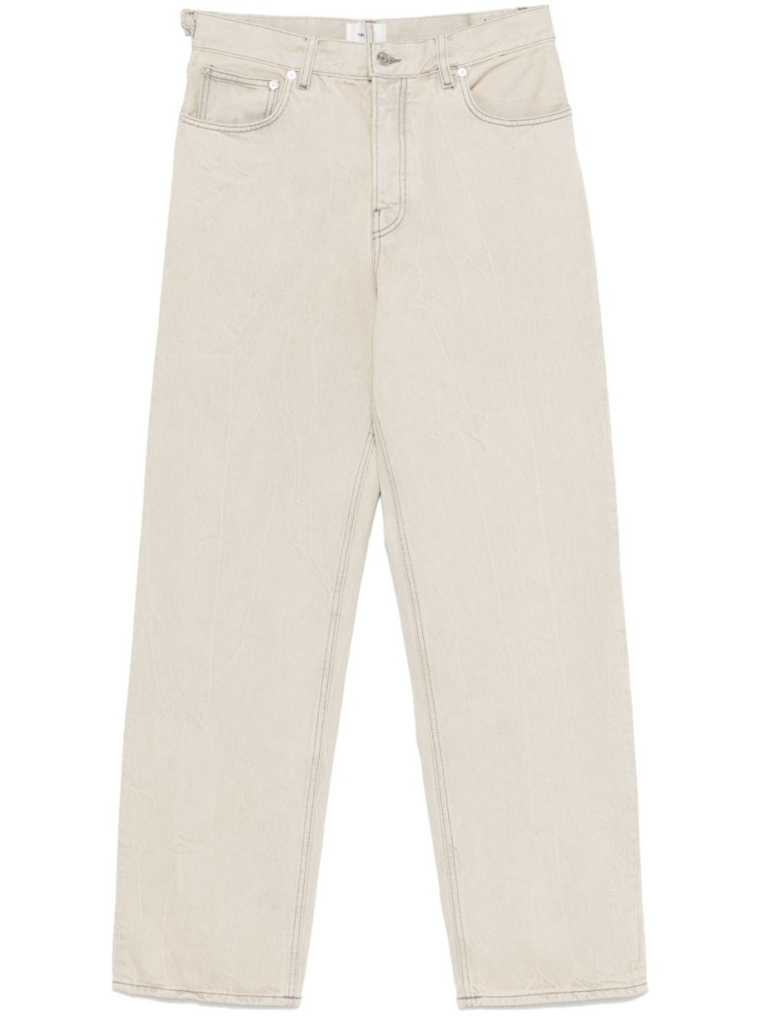 Haikure Logan Jeans With Back Pockets And Waist Tabs In White