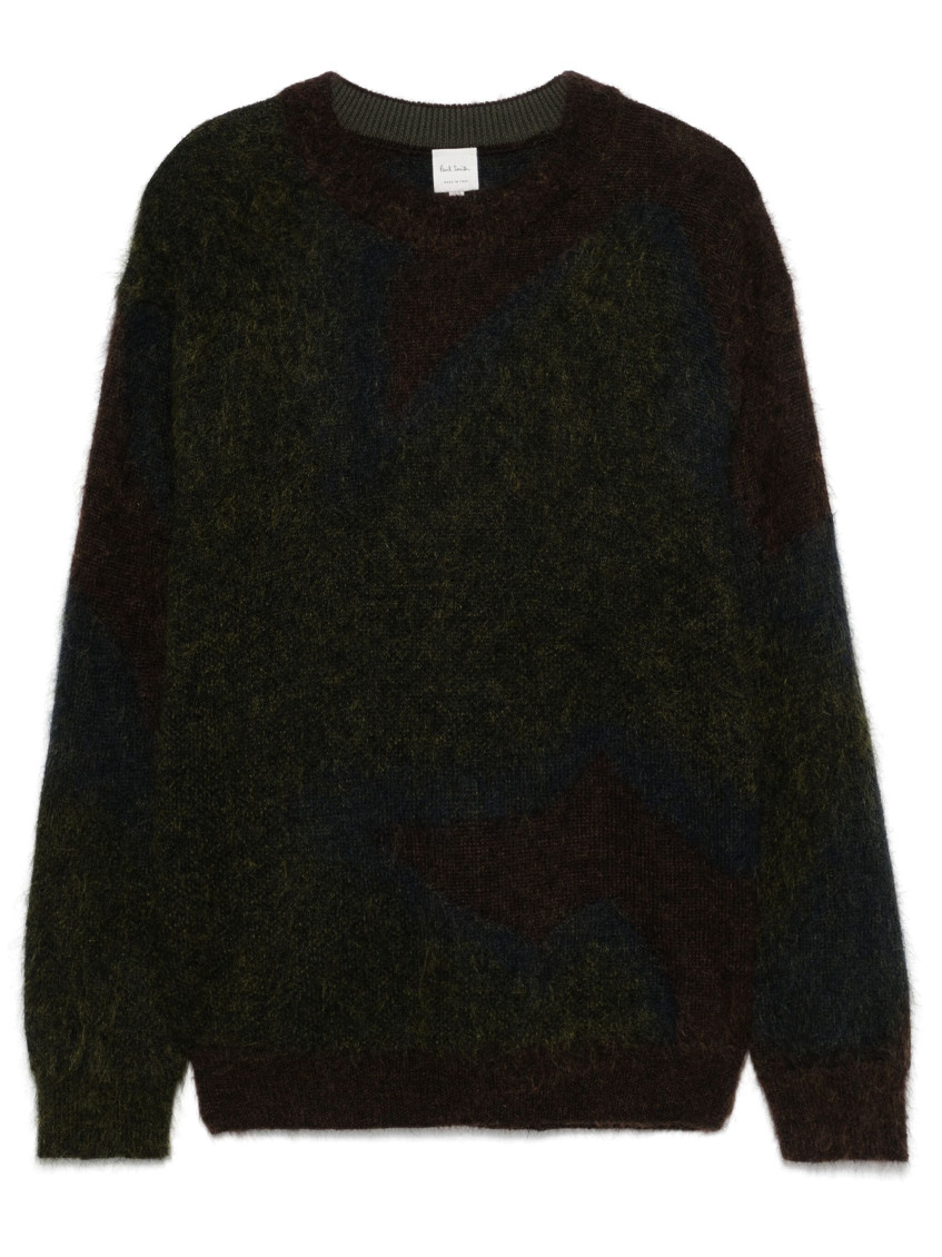Shop Paul Smith Brown Crew Neck Sweater