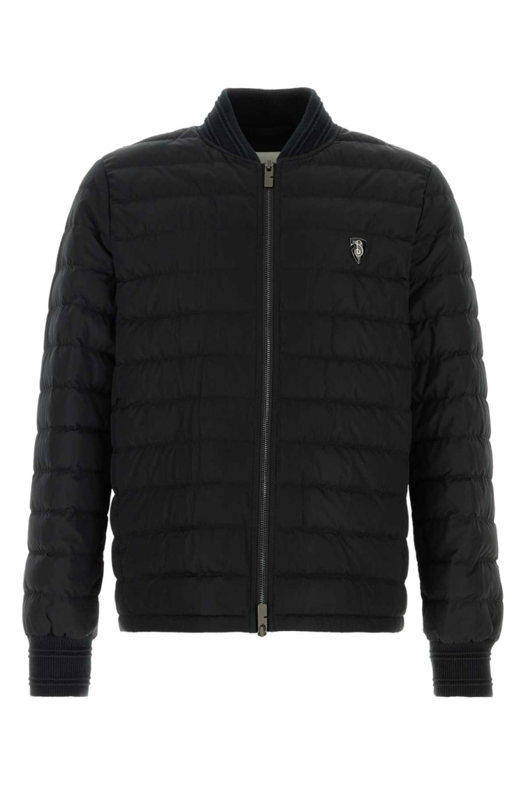 BURBERRY BLACK POLYESTER DOWN JACKET