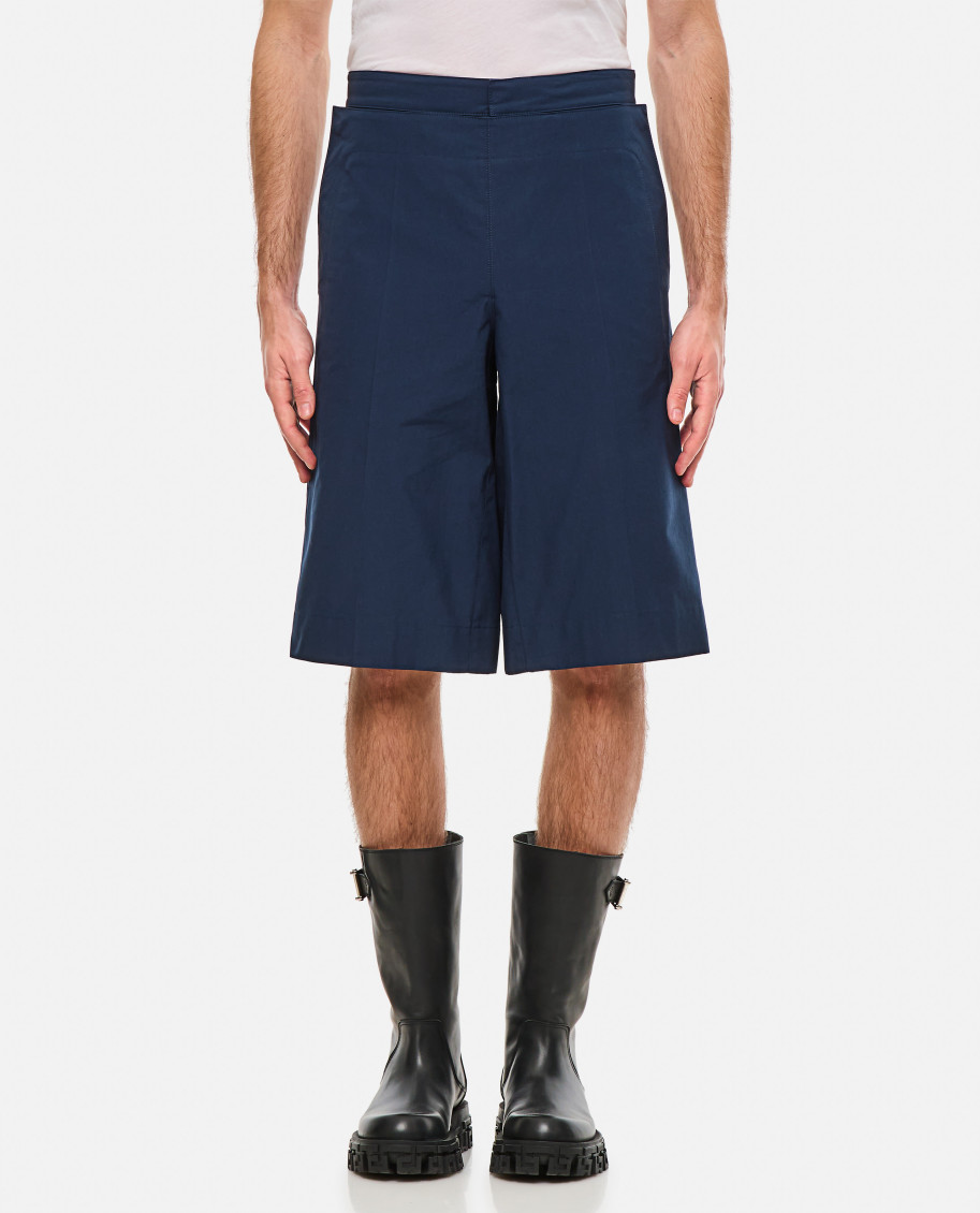 パンツ BOTTEGA VENETA Women Shorts  Burmudas 814214V4XP0 4246 BLUE Bottega Veneta Bermuda Cotton Shorts In Blue | ModeSens