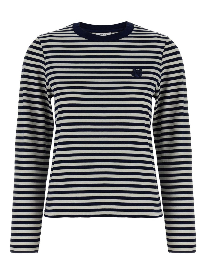 Maison Kitsuné Blue Bold Fox Head Cotton T-shirt