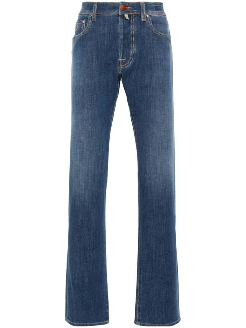 Jacob Cohen Bard Mid-rise Slim-fit Jeans In Grey