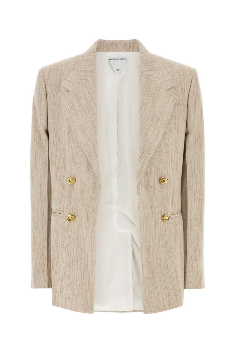 Bottega Veneta Sand Viscose Blend Blazer