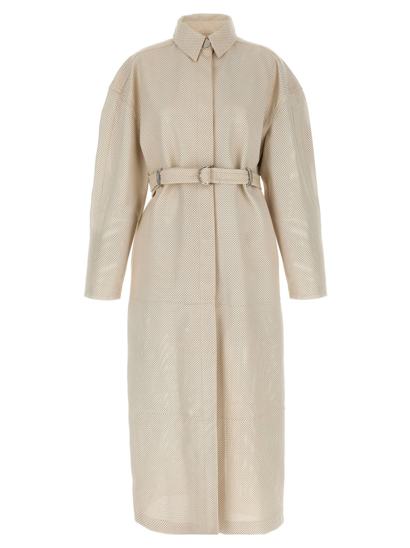 Sportmax White Antiope1234 Trench Coat