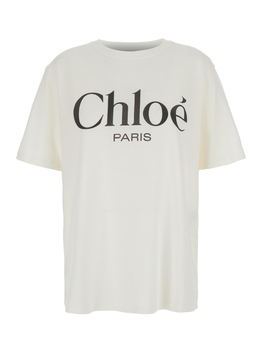 Chloé Chloe Women White Jersey Oversize T-shirt