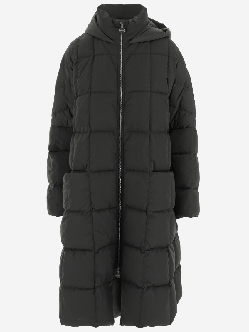 Ienki Ienki Pyramid Ennio Long Down Jacket In Black