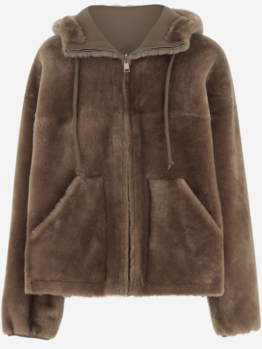 Blancha Brown Reversible Shearling Jacket