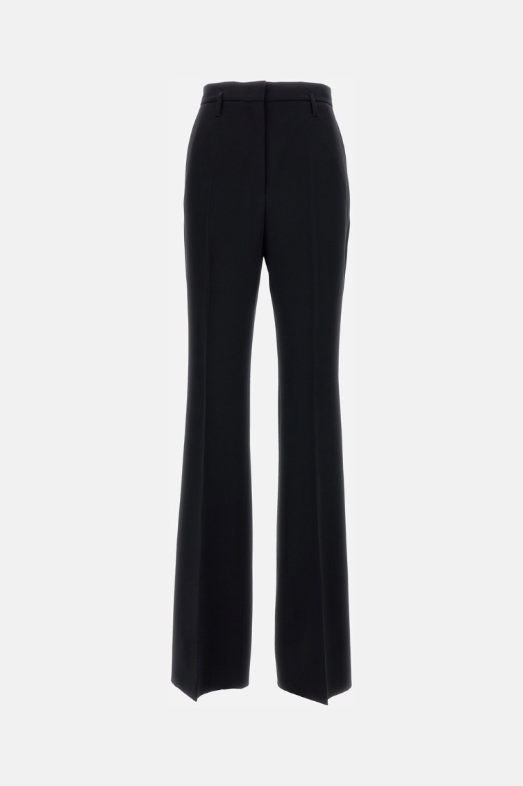 Max Mara Dark Blue Alabama Trousers In Black