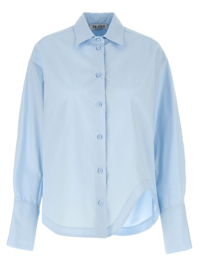 Attico 'eliza' Shirt In Light Blue