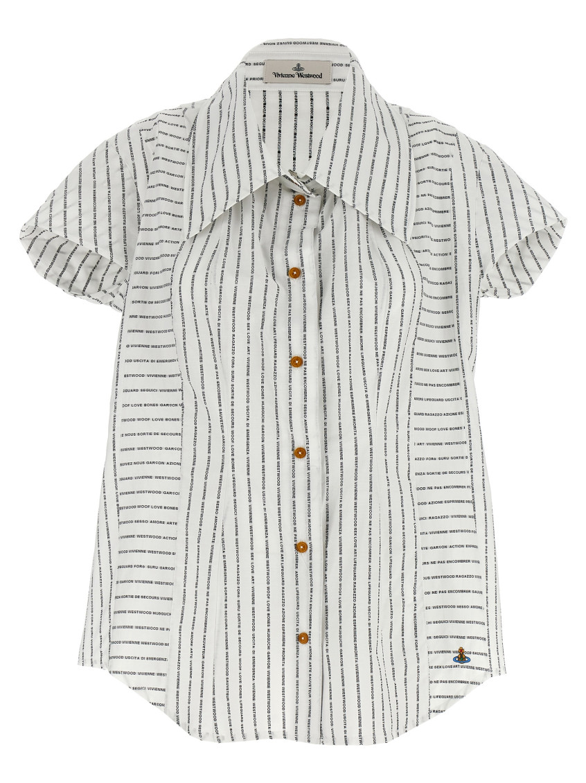 Shop Vivienne Westwood Blackwhite Twisted Bagatelle Shirt