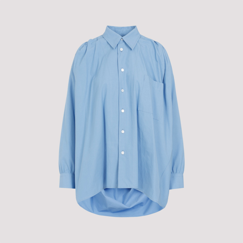 Bottega Veneta Cotton Shirt - Admiral - 4255 Admiral In Light Blue