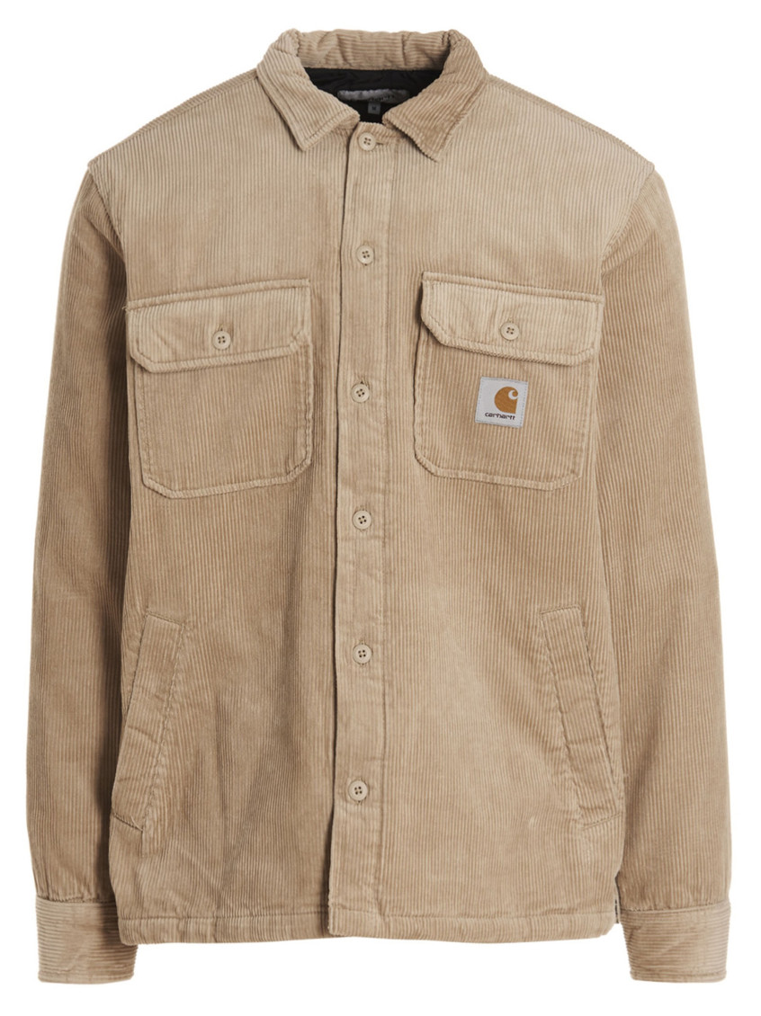 Carhartt Double Chest Pockets Utility Jacket In Beige