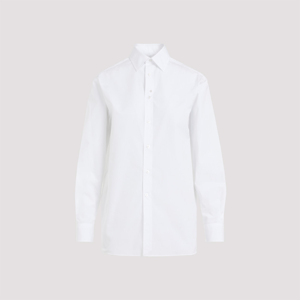 Shop Polo Ralph Lauren White Adrien Ls Shirt