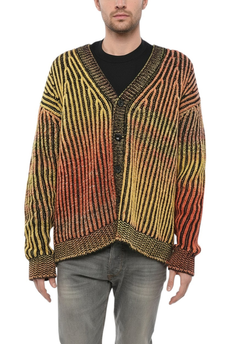 Diesel Multicolor V Neck Cardigan for Men Online USA at Darveys.com