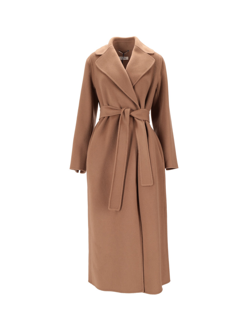 Max Mara Brown Wool Coat In Brown