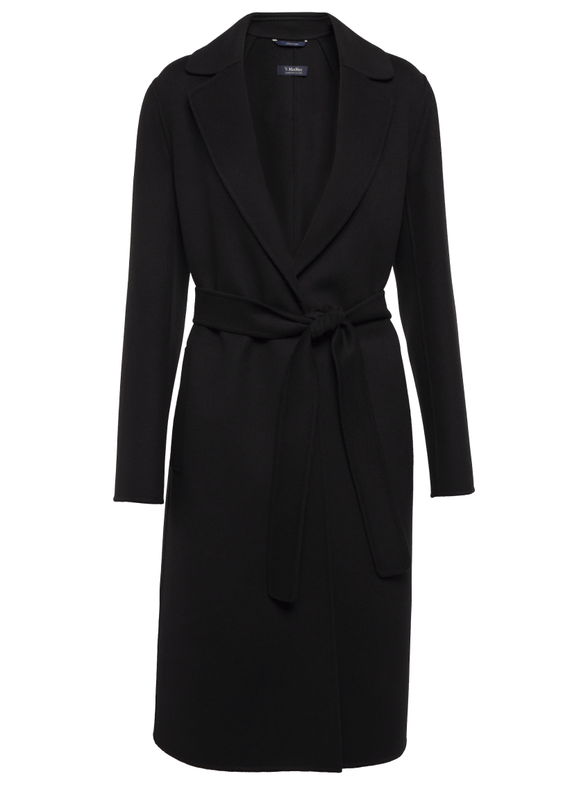 Max Mara Arona Wool Coat In Black