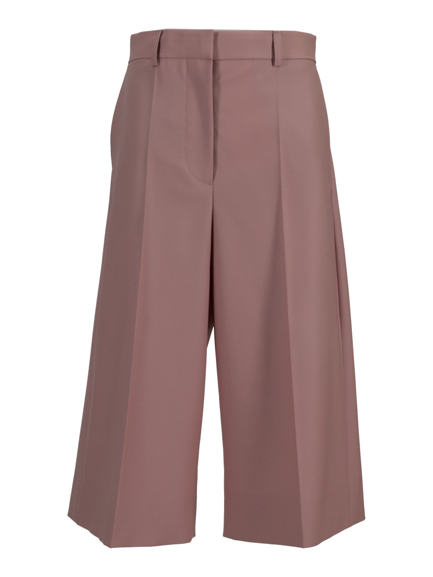 Stella Mccartney Pink Wool Pants In Pink