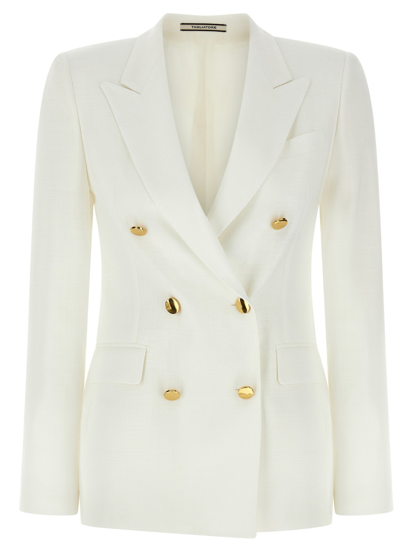 Tagliatore Double-breasted Jacket In White