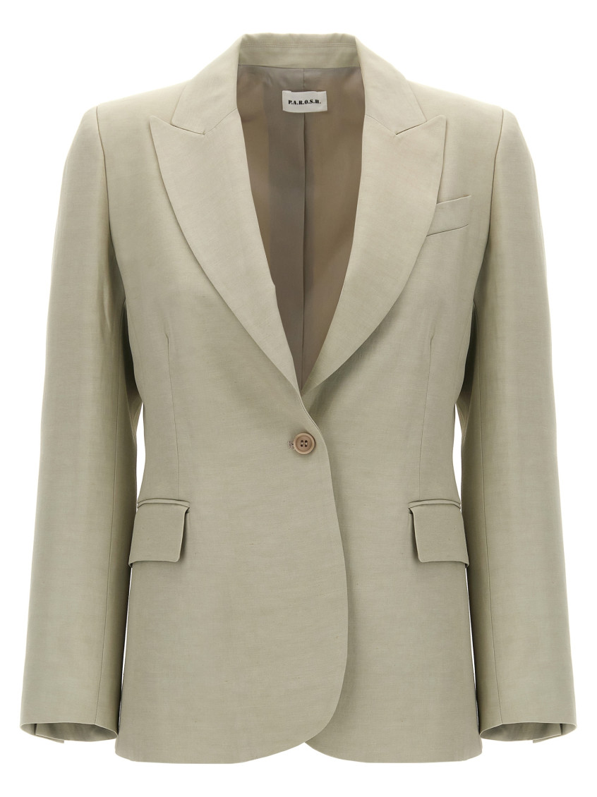 P.a.r.o.s.h Single-breasted Blazer Blazer And Suits In White