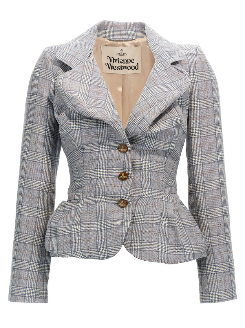 Shop Vivienne Westwood Light Blue Drunken Blazer