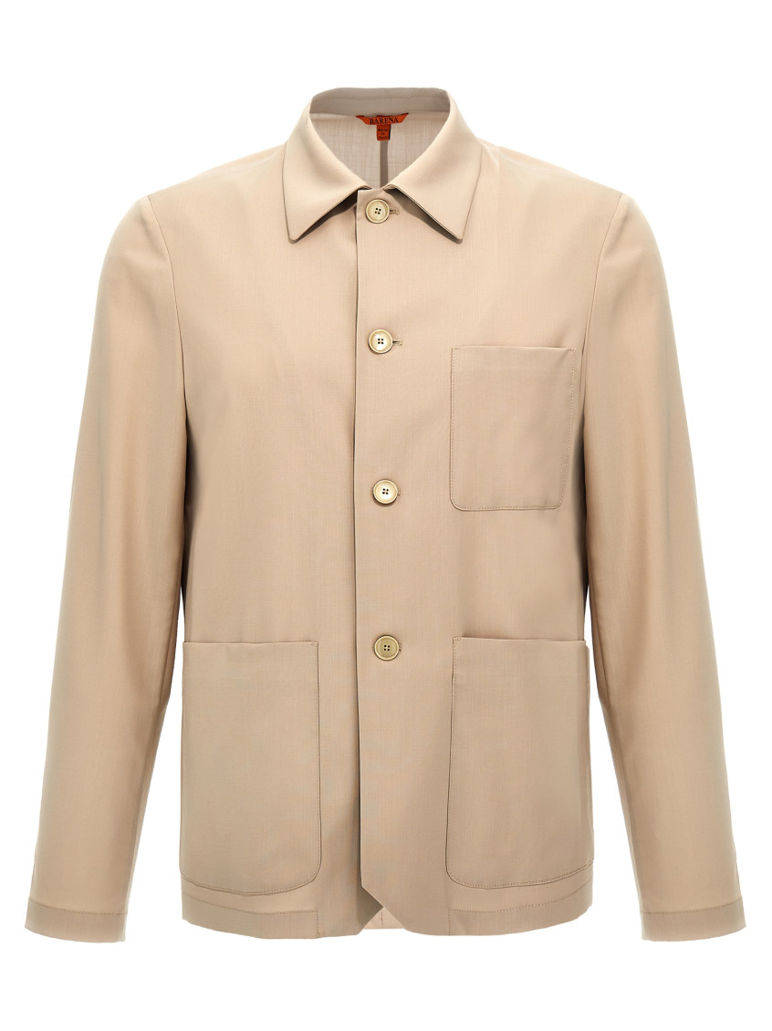 Shop Barena Venezia Beige Long Sleeve Shirt