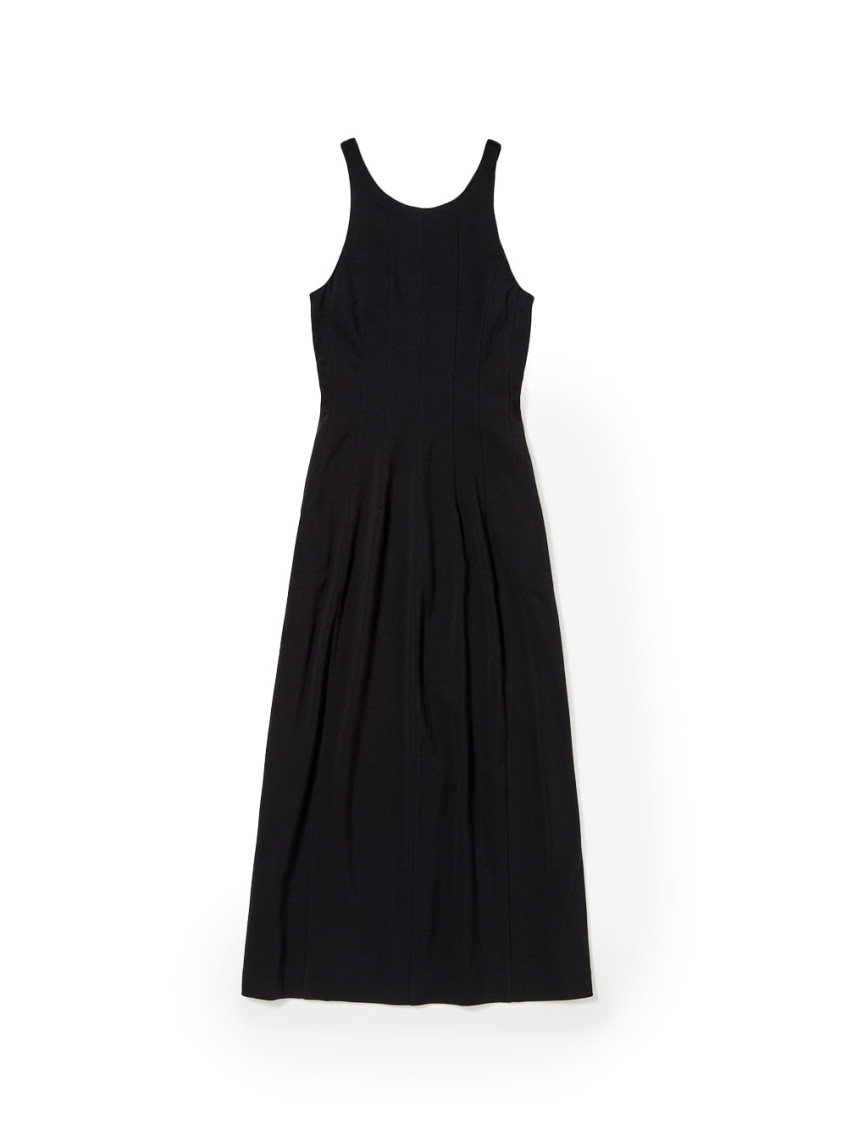 Auralee Cotton Dress In Black