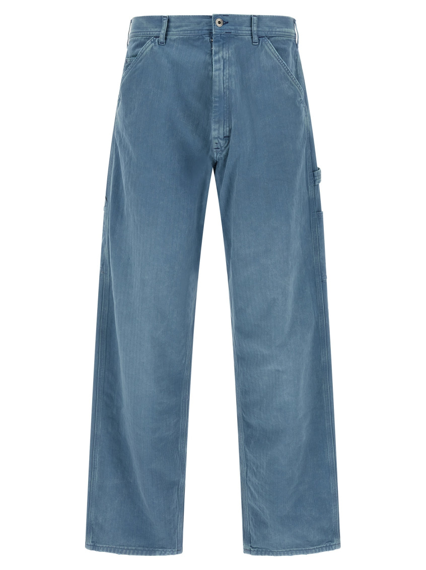 Maison Margiela Men's 5 Pockets Jeans In Light Blue