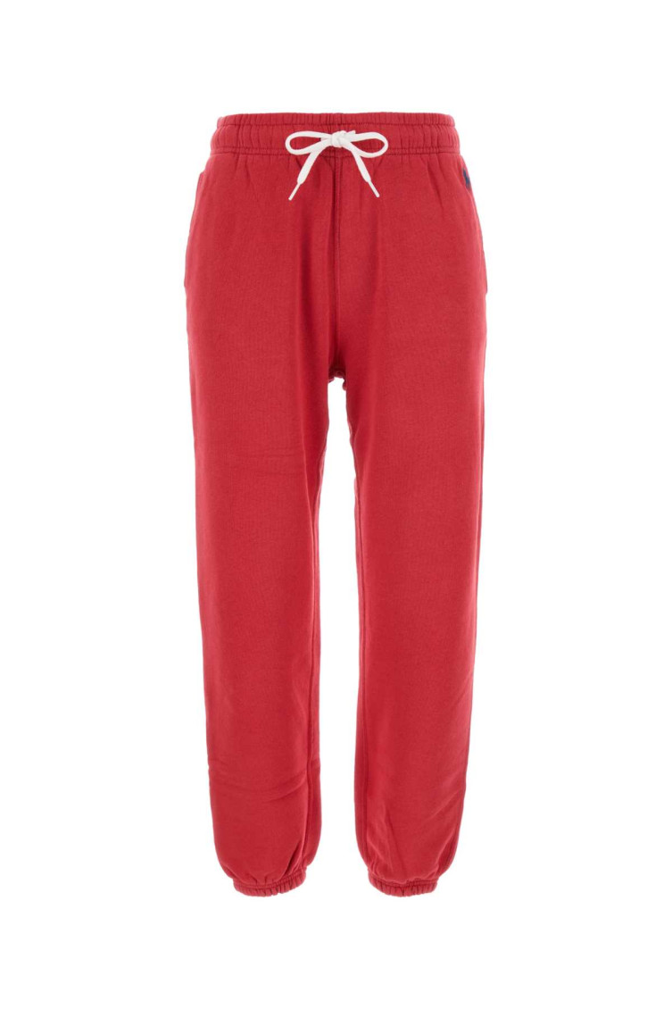 Shop Polo Ralph Lauren Red Cotton Blend Joggers