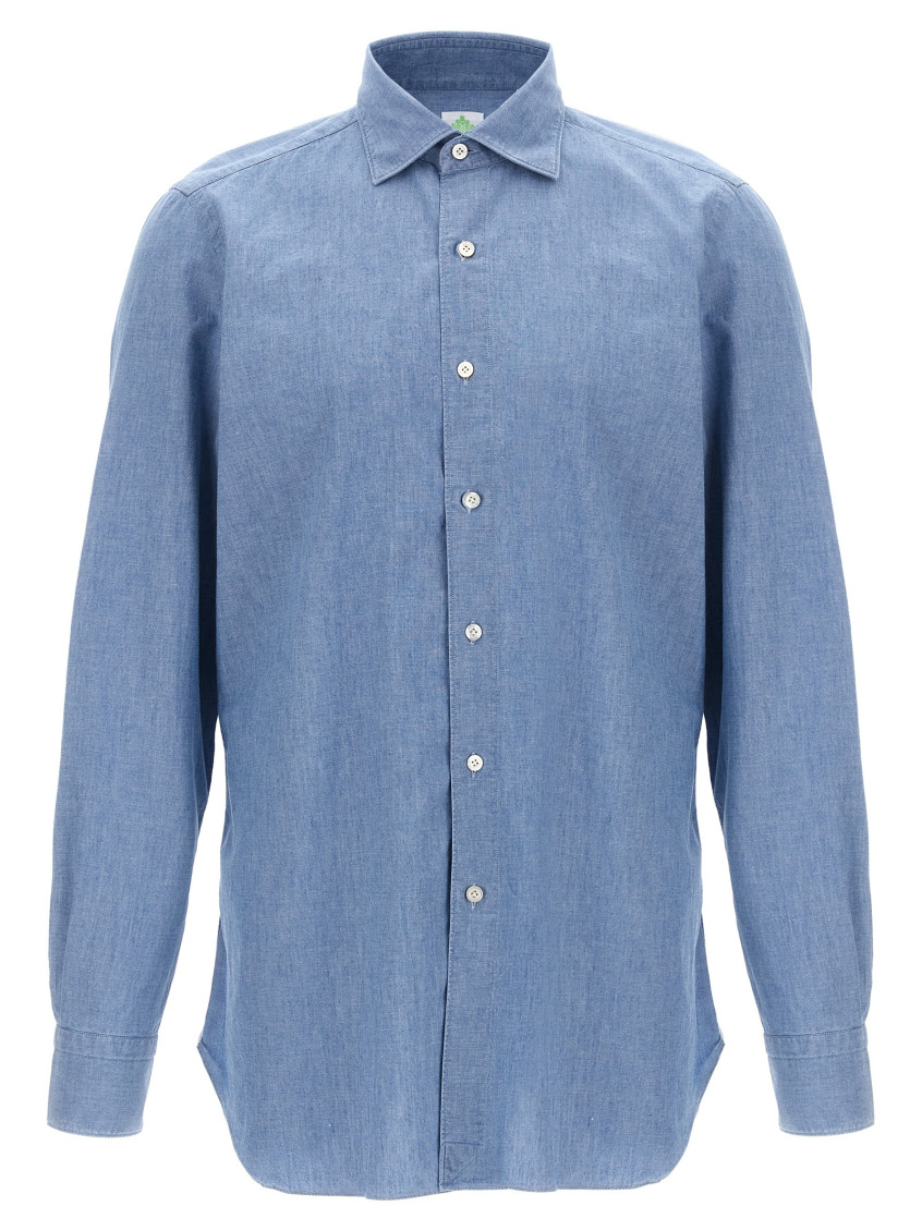 Finamore 1925 Finamore 'gaeta' Shirt In Blue