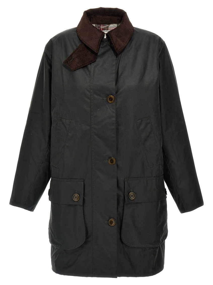 Barbour X Alexa Chung Waterproof Coat In Green