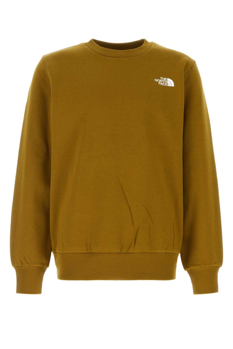 THE NORTH FACE KHAKI COTTON BLEND SWEATSHIRT